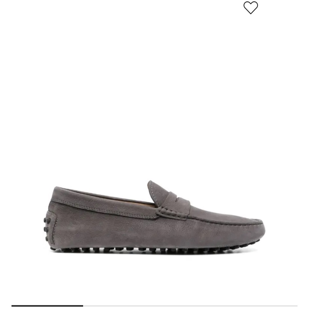 TODS Men's Gray suede Gommino Loafers